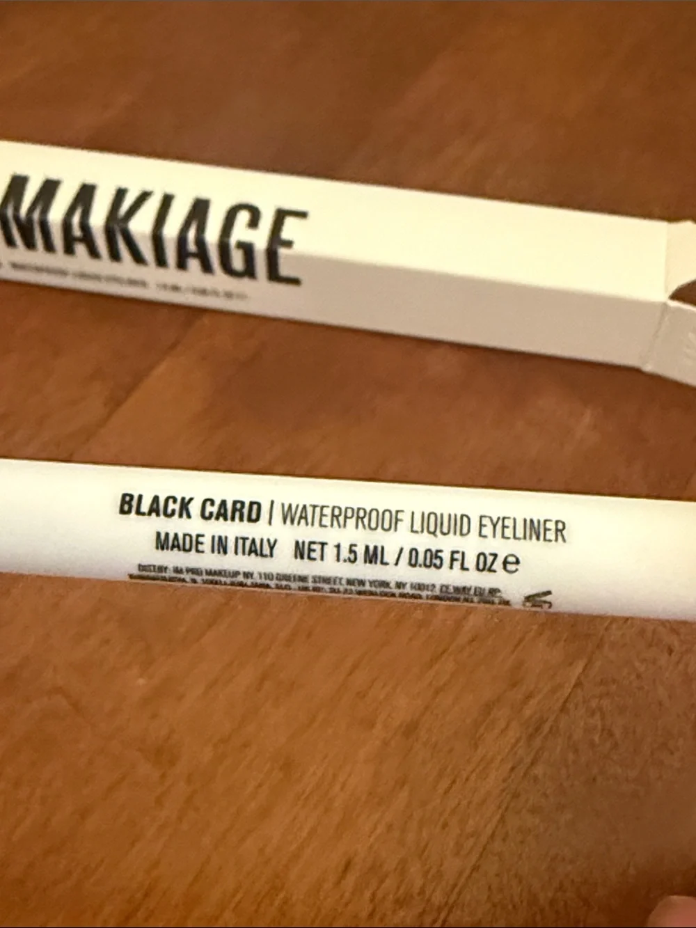 IL MAKIAGE Waterproof Liquid Eyeliner - Black Card - Full Size, Brand New NIB